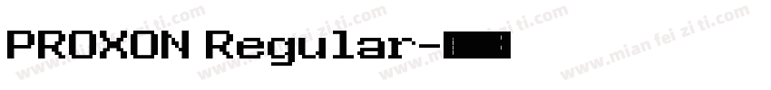 PROXON Regular字体转换